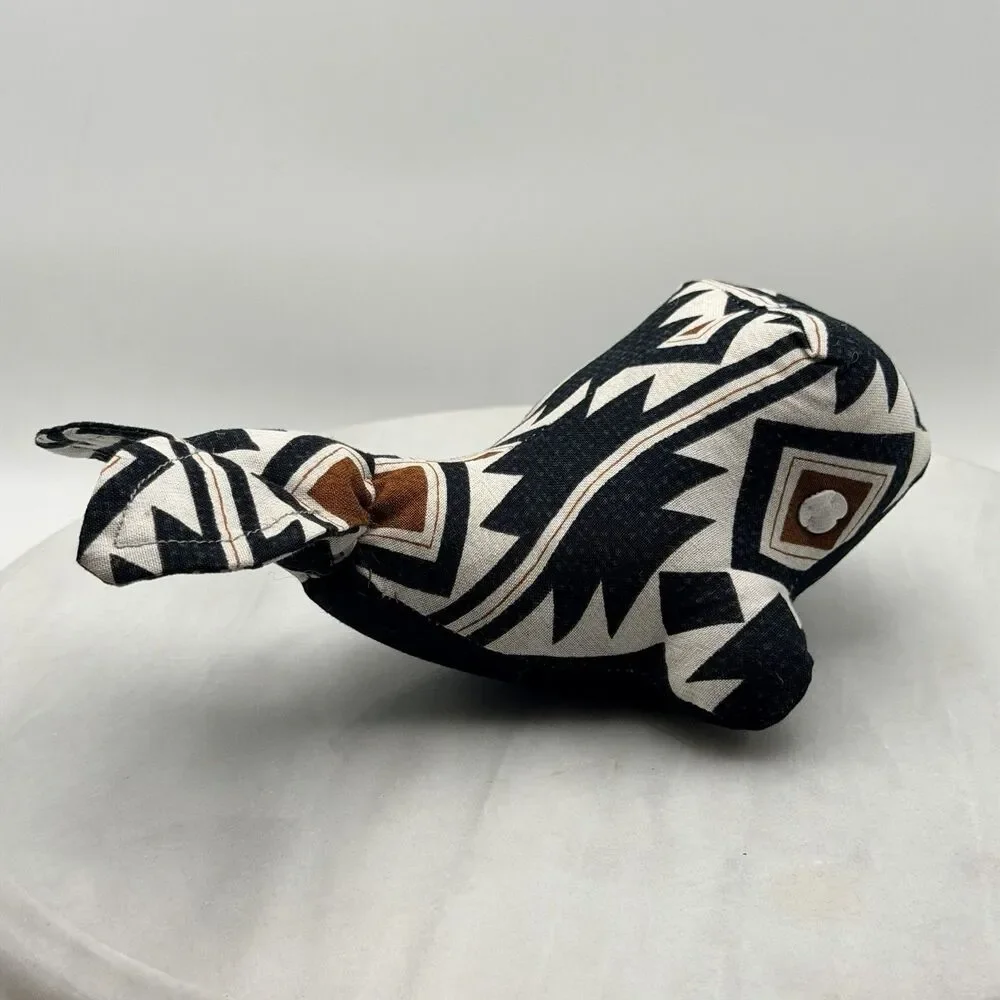 HomerWhales Made in Homer Alaska Handmade Fabric Whale Plush Pair Souvenir Decor